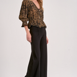 Button Down Top With Ruffle Detail - Gold, Women's Tops Collection