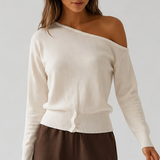 One Shoulder Knit Top