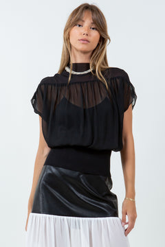 Semi Sheer Blouse