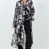 Geoprint Long Shirt Dress