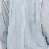 Stripe Shirt With Button Down Back