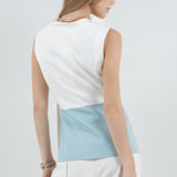 Button Down Vest With Tie