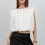 Soft Knit Sleeveless Balloon Top