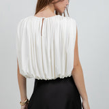 Soft Knit Sleeveless Balloon Top