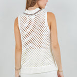 Chain Detail Sweater Top - ivory, womens top collection