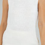 Chain Detail Sweater Top - ivory, womens top collection