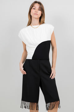Mesh Combo Two Tone Top