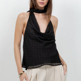 Sleeveless Polka Dot Tank