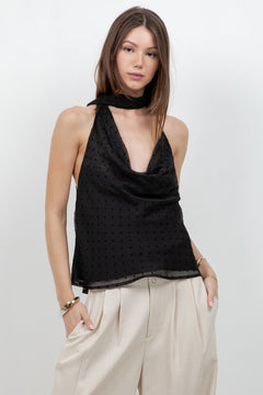 Sleeveless Polka Dot Tank