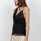 Sleeveless Polka Dot Tank