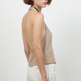 Woven Button Down Vest