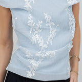 Embroidered Off Shoulder Blouse