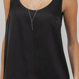 Sleeveless Satin Tank