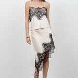 Lace Satin Tank Top