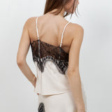 Lace Satin Tank Top