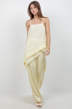 Lace & Woven Combo Top