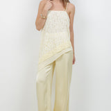Lace & Woven Combo Top