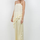 Lace & Woven Combo Top