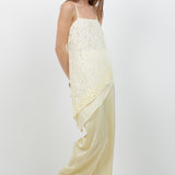 Lace & Woven Combo Top