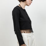 Beaded Tassel Cardigan