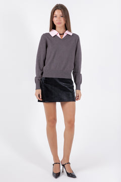 Collar Knit Pullover Sweater