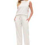 Zipper Detail Scuba Tank Top