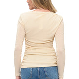 Long Sleeve Ruched Top