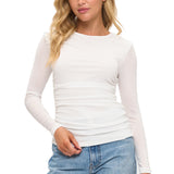 Long Sleeve Ruched Top