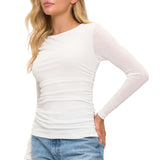 Long Sleeve Ruched Top