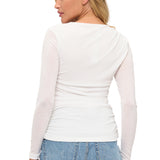 Long Sleeve Ruched Top