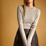 Ribbed Long Sleeve Basic Top