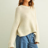 Round Neck Sweater Top