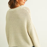Round Neck Sweater Top
