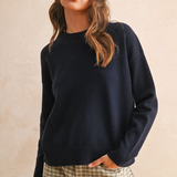 Solid Crewneck Sweater