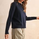 Solid Crewneck Sweater