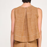 Sleeveless Linen Top