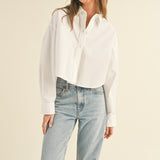Cropped Buttondown Top