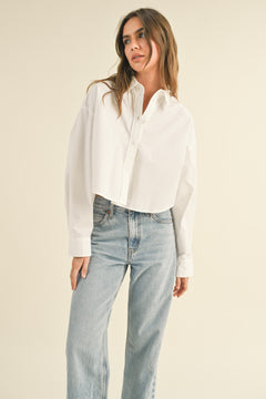 Cropped Buttondown Top