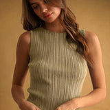 Ribbed Knitted Top