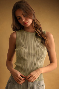 Ribbed Knitted Top