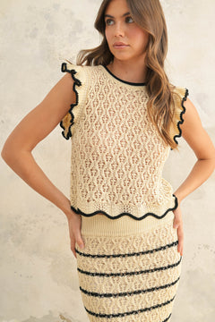 Crochet Knit Top