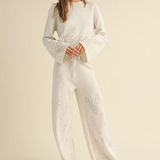 Crochet Border Knitted Sweater
