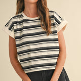 Multi Stripe Tee