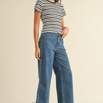 Stripe Knit Top - black/white stripe, womens shirt collection