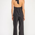 Wide Leg Drawstring Pant - black, womens pants/matching set collection