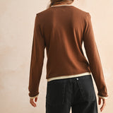 Long Sleeve Looks Layered Knit Top