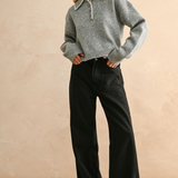 Stitch Detail Pullover Sweater - grey, womens sweater collection