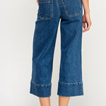 Wide Leg Crop Denim Pant - Denim, Women's Pants Collection