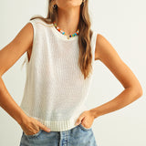 Sleeveless Knit Top