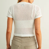 Button Front Knit Top